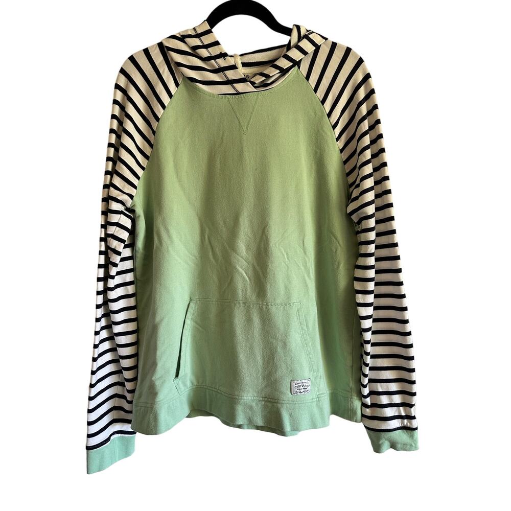 Orvis Women’s Hooded Multi-Fabric Lightweight Sweatshirt Size M
